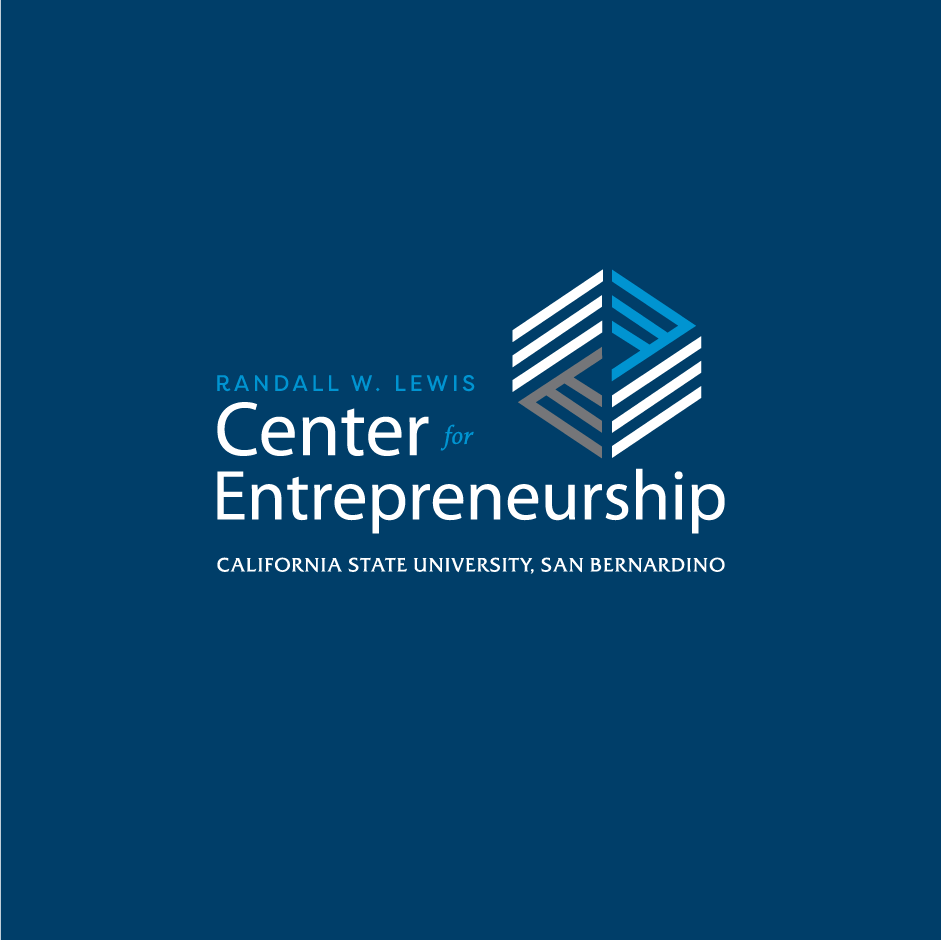 Randall W. Lewis Center for Entrepreneurship logo, California State University San Bernardino